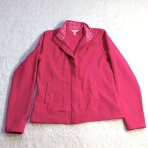 Lilly Pulitzer Hot Pink Fleece Jacket